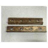 Vintage iron bars w/ mounting holes