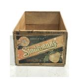 Vintage wooden fruit crate