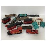 Vintage model trains & automobiles, parts & pieces