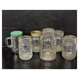 Vintage Ball, Presto, & other glass mason jars