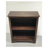 Wooden 2 shelf book case