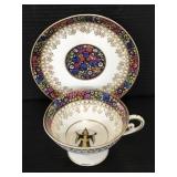 Gruss aus München old German teacup & saucer