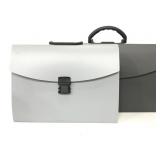 Two accordion file cases