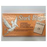 New old stock 1957 Stork Bingo game