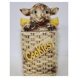 Vintage McCoy sheep basket cookie jar