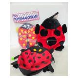 Three childs Lady Bug bags