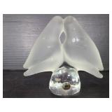 Reimyre Sweden frosted glass birds