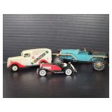 Vintage trio of model cars
