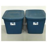 Pair of sterilite 18 gallon totes
