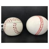 Baseball wax warmer and coin bank