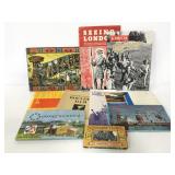 Vintage assorted travel guides