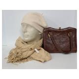 Bijoux Terner scarf, hat & Glamor handbag