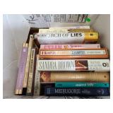 Box of assorted books