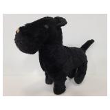 Vintage black dog plush