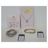 Universal Thread bracelets & other earrings