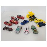 Thirteen assorted hot wheels & others toy cars