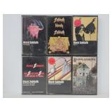 Six Black Sabbath cassette tapes
