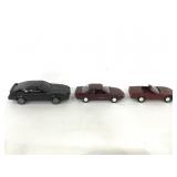 Lot of 3 scale car replicas