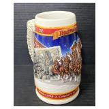 1999 Budweiser holiday beer Stein