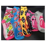 Five new pairs of Rolling stones socks