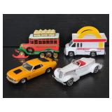 Four matchbox models of yesteryear vehicles