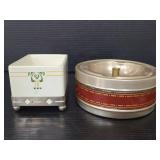 Two art deco ashtrays