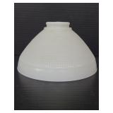 Vintage milk glass textured shade