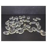 Lot od tear drop crystal pendants