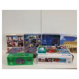 Six boxes of puzzles