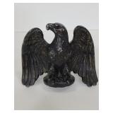 Cast metal painted eagle figure