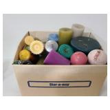 Box of unused assorted candles