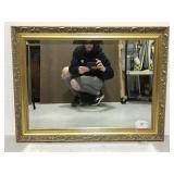 Carolina Mirror Co. gilt frame wall mirror
