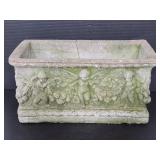 Cement cherub angel planter