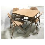 Samsonite vintage folding card table & chairs