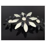 Vintage enamel flower barrette