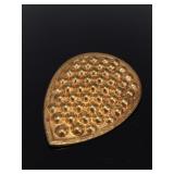 Vintage gold tone scarf clip