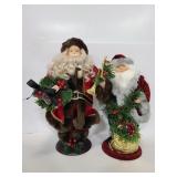 Two vintage Santa figures