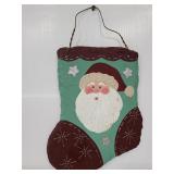 Painted slate santa stocking