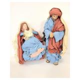 Set of 2 Mary & Joseph Carlton Cards figures
