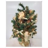 22" faux light up Christmas tree