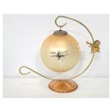 Gold dragonfly Christmas ornament w/ stand