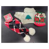 Dei pet scarf, sweater & drawstring pouch