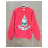 Vintage Jerzees size L button Christmas sweater