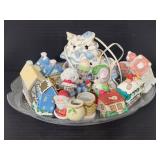 Lot of ceramic/porcelain cottage & other figures