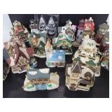 Large lot of assorted Cobblestone cottage figures