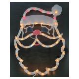 Indoor/outdoor light up Santa face