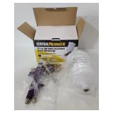 Central pneumatic gravity feed spray gun