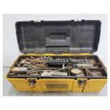 Plastic craftsman tool chest w/ assorted tools