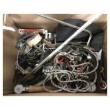 Lot of garage finds, nuts, bolts misc tools