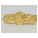 Gold double eagle belt buckle